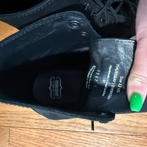 Thursday Boots Captain Matte Black Size 12 - Picture 5 of 6